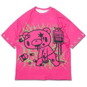 Gloomy Bear Vivid Gloomy Ring Pink Oversized Tee